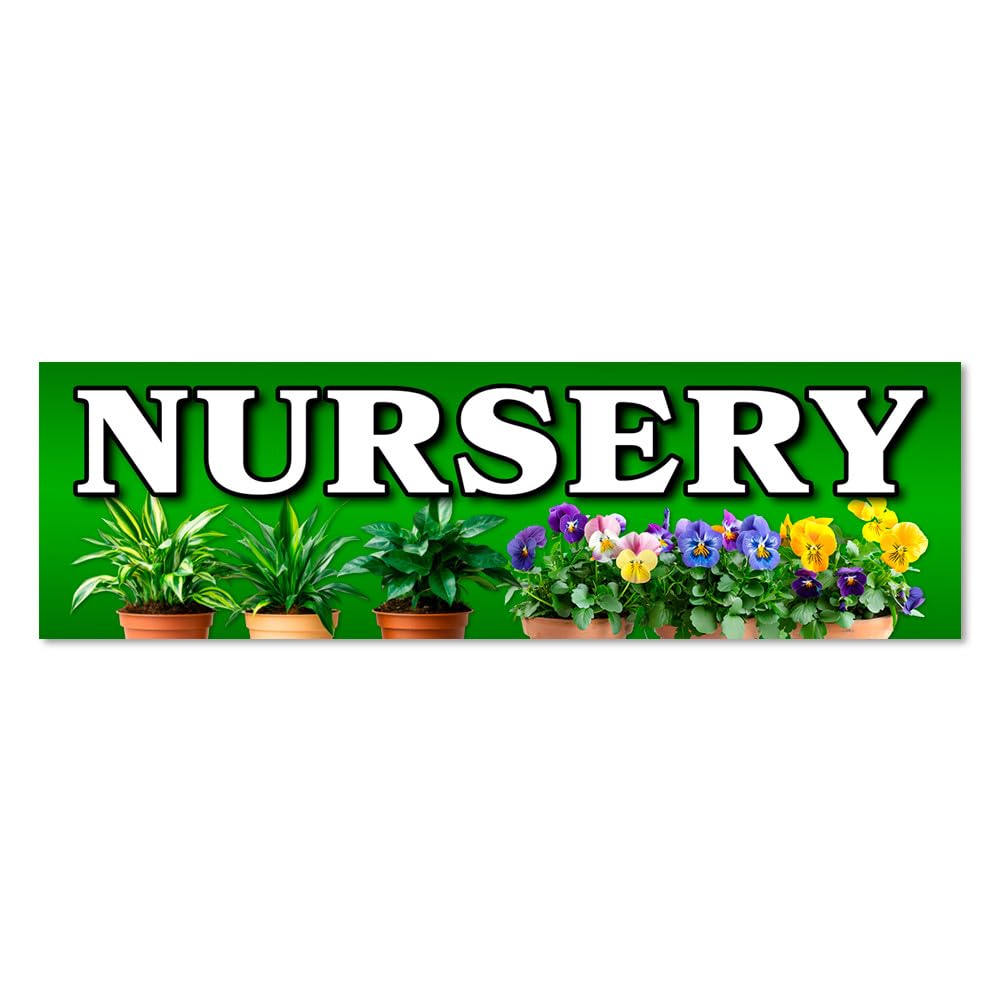 VISTA PRODUCTS Nursery - Plants Flowers Vinyl Banner Large - 36x120