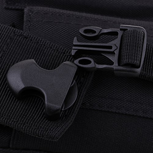 Fityle Fanny Militar Cinto Cinto Bum Cintura Saco Tático Mens Nylon Telefone Bolsas - Preto