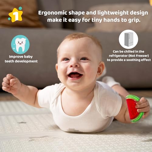 Image of 1st Step Water Filled Silicone Baby Cooling Teether Soother, 100% Safe BPA Free 4M+