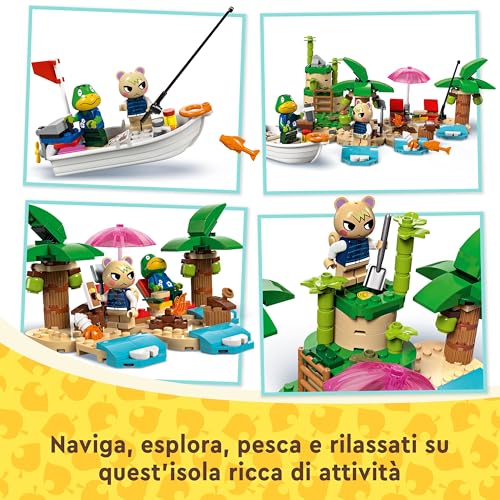 Animal Crossing Tour in Barca di Remo, Giochi Creativi per Bambini e Bambine da 6 Anni con 2 Personaggi della Serie di Videogiochi Incluso Scott lo Scoiattolo, Idea Regalo di Compleanno 77048 - Lego - Immagine 5