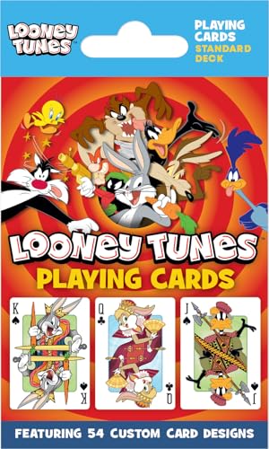 Masterpieces Looney Tunes Playing Cards Deck - 54 Cartoon Cards for Kids - Ages 4+