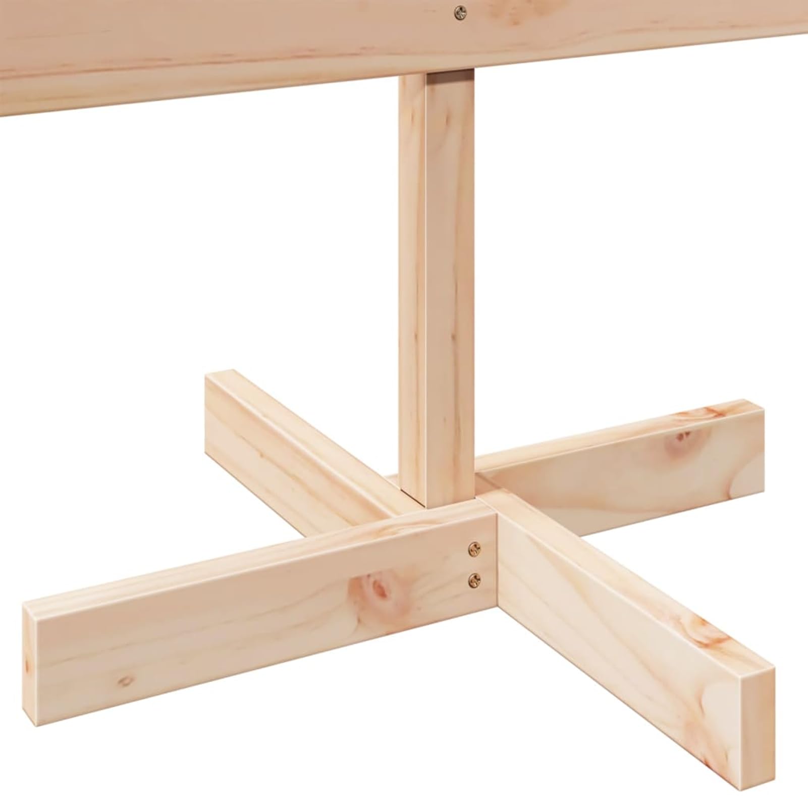 Árbol de Navidad de Adorno Madera Maciza 110 cm de Montaje rápido, para Decoración Navideña de Fiesta en Casa