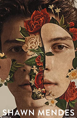 Shawn Mendes - Floral Wall Poster, 19L' x 13W', Premium Unframed Version