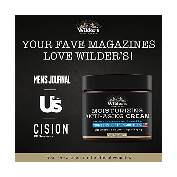 Men's Face Cream Moisturizer - Anti Aging Facial Skin Care - Made in USA - Collagen, Retinol, Hyaluronic Acid - Day & Night - Anti Wrinkle Lotion 2 oz