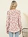 LOMON Womens Blouses Tunics or Tops to Wear with Leggings Womens Fall Fashion 2025 Long Sleeve Top Plus Size Oversized Shirts for Women Apricot Red Floral XXL