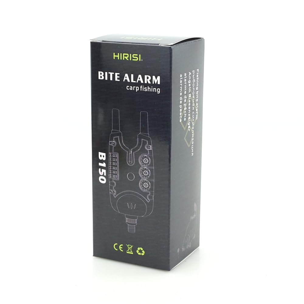 Hirisi Tackle Alarma impermeable para pesca de carpas con 9 LED y ajuste de sensibilidad de tono de volumen, accesorios de pesca