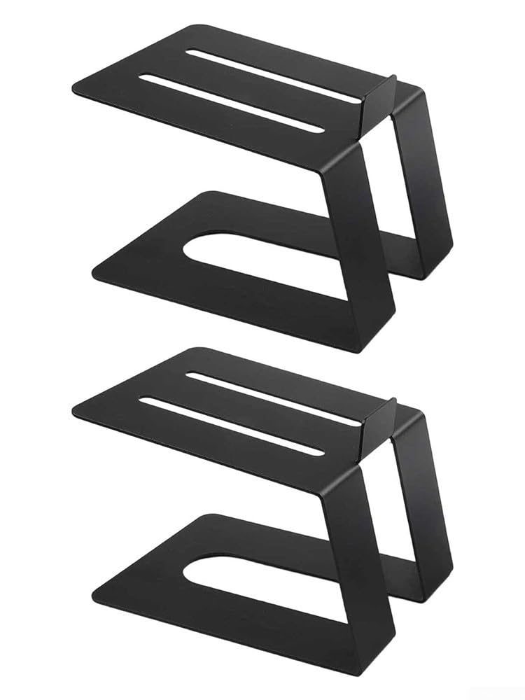 Supporti Altoparlanti Desktop Coppia Neri 16x13cm