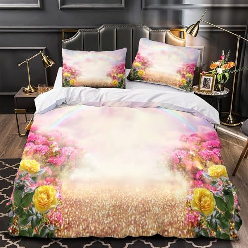 Housse de couette 140x200 microfibre hypoallergénique imprimé 3D