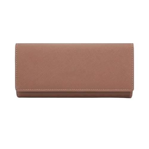 [EKLMCFS] �A�V�����e�B�W�� PU Card Bag Wallet Hand Held for Women(Apricot)