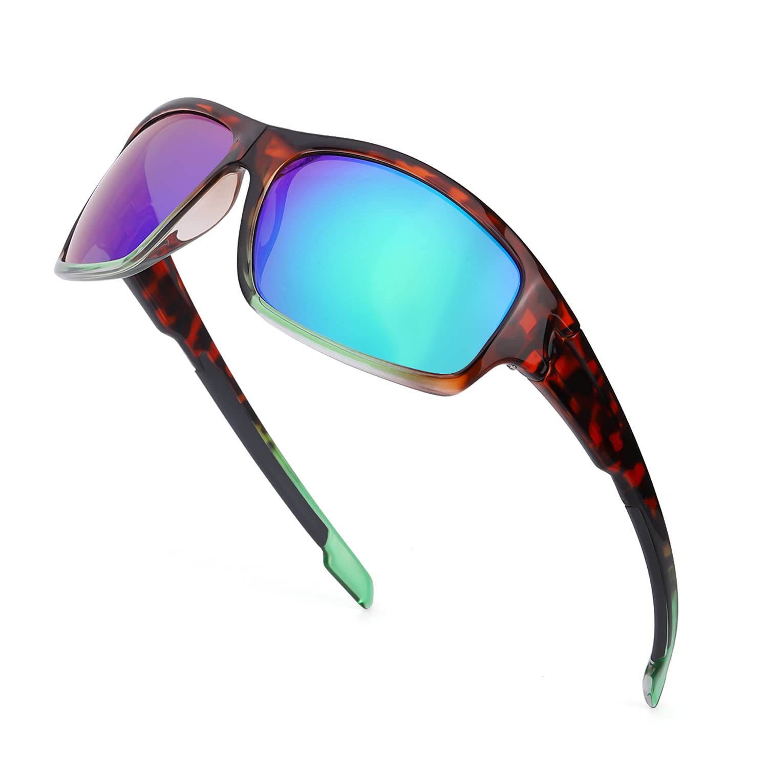 TJUTR Gafas de sol polarizadas deportivas para hombres y mujeres Ciclismo Correr Moda Espejo Lente Protección UV400