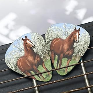 Cheval devant des arbres en fleurs médiators de guitare ensemble de 12 pièces pour guitare acoustique, guitare… - Les Beatles, Paul McCartney, John Lennon, RIngo Starr, George Harrison Cheval devant des arbres en fleurs médiators de guitare ensemble de 12 pièces pour guitare acoustique, guitare… – Image 7