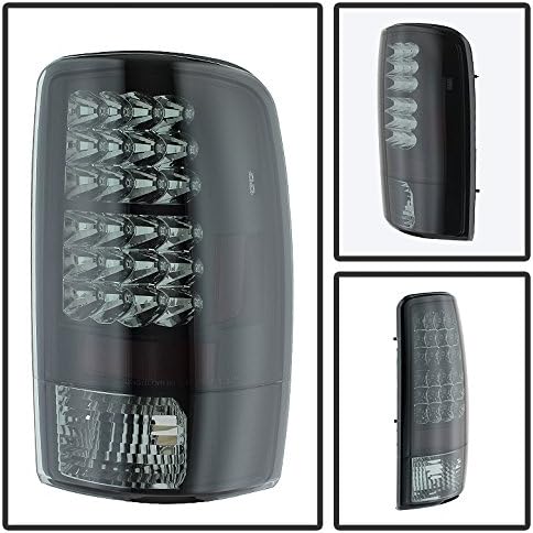 AKKON - For 00-06 Suburban Taho Yukon Yukon Denali Black Smoke LED Tail Lights Brake Lamps FOR LIFTGATE MODEL