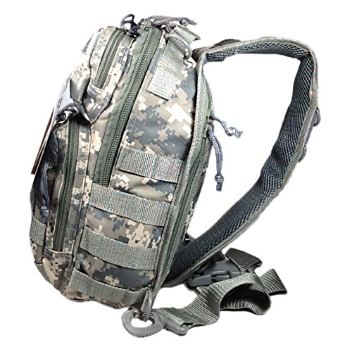 Mochila táctica de un hombro 12" camuflaje digital miniatura 6