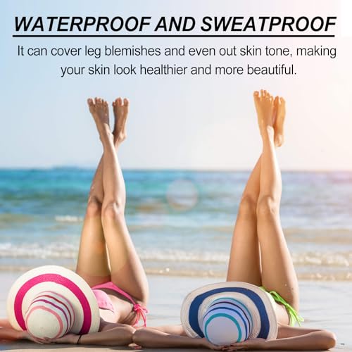 Image of Leg Makeup Waterproof No Transfer,Flawless Looking Leg and Body Scar Cover up Makeup, Easy Application for All Skin Tones. (2# Medium Golw)