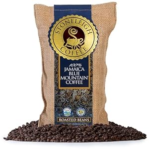 Stoneleigh Coffee – Premium 100 Grade A Jamaica Blue Mountain Coffee Roasted Beans– Genuine Jamaican Product - Traditional Jamaican Crocus (Burlap) Bag Packed Ideal for Gifting, 16oz 9 51iYYf1oRqL. SS300
