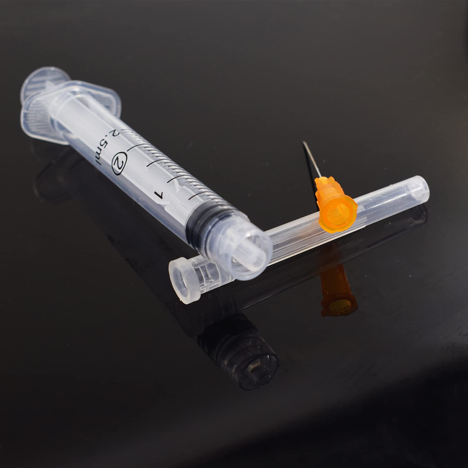 25 Pack 2.5ml Plastic Syringe Luer Lock with 25Ga, Single Individually Wrapped — Amazon image 4
