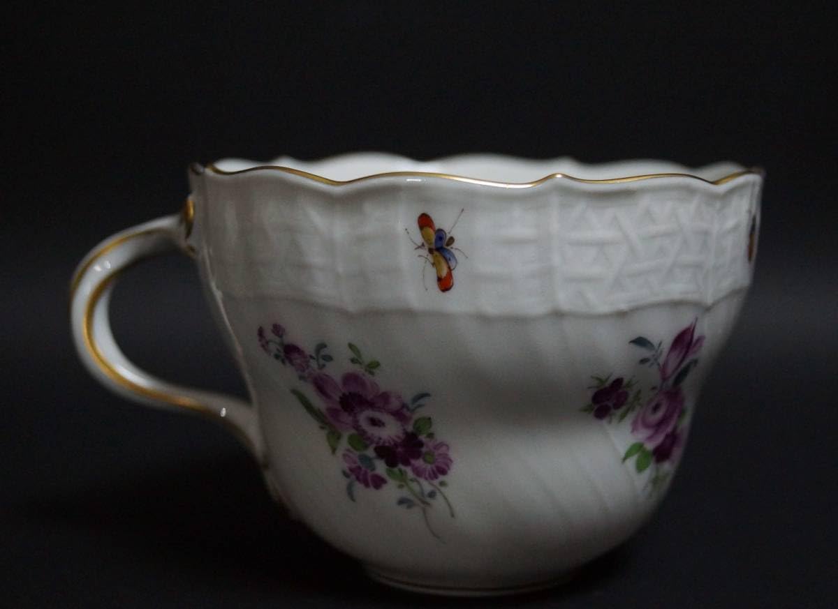 Amazon.co.jp: 閑 マイセン MEISSEN フルーツ＆フラワー ピンクローズ