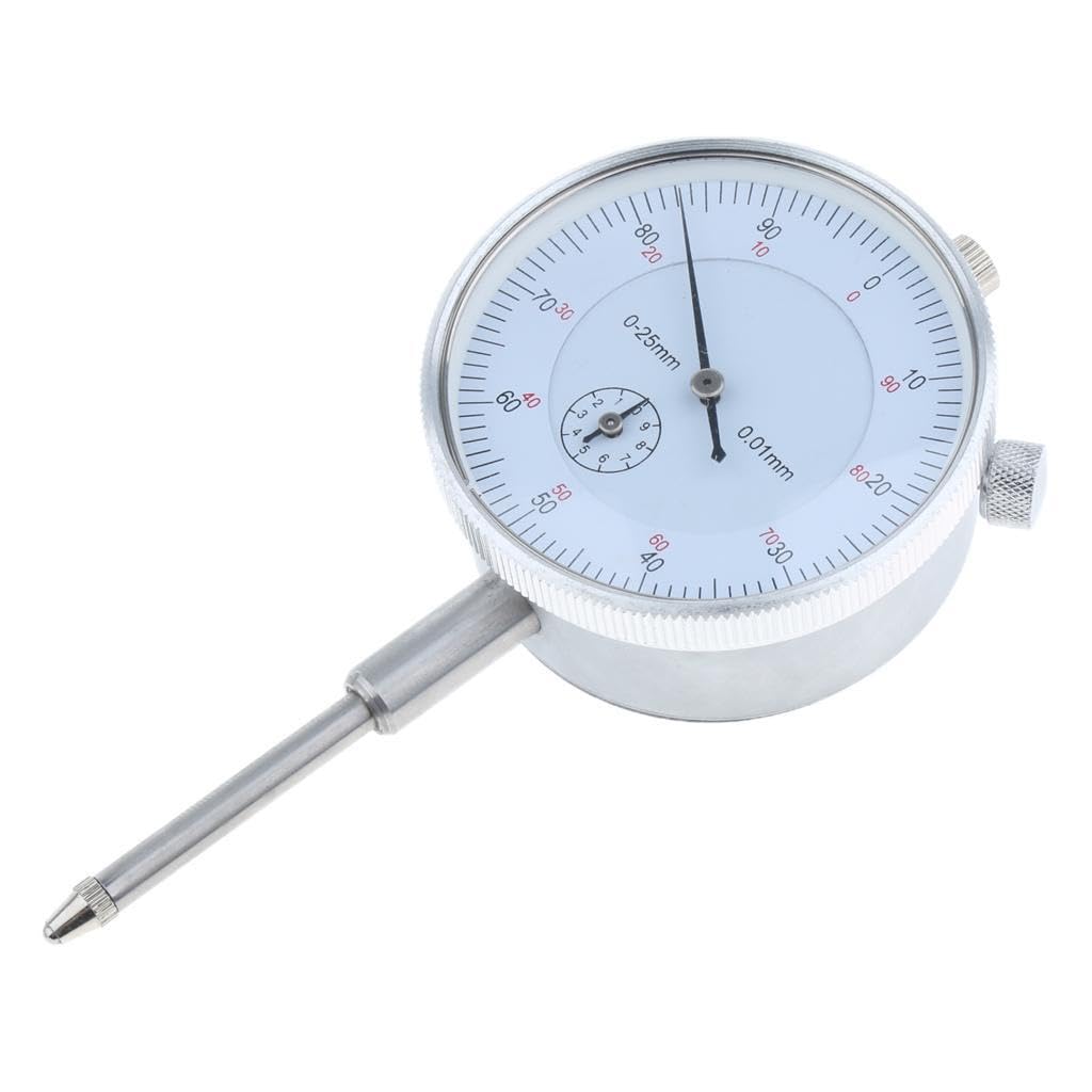 Twisaxc Metric Dial Indicator With Needle Point Anti-Magnetic Features Providing Consistent Measure Range Of 0-25Mm Performance Precise Dial Type Indicator