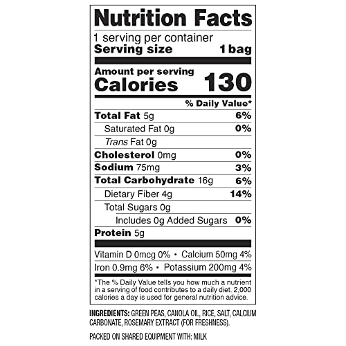 Harvest Snaps Veggie Chips (Lightly Salted Snack Crisps) | Powered by Plant Protein, Gluten Free, Non-GMO Baked Vegetable Crisps | Made in USA (24 Snack Packs) - Thumbnail 5