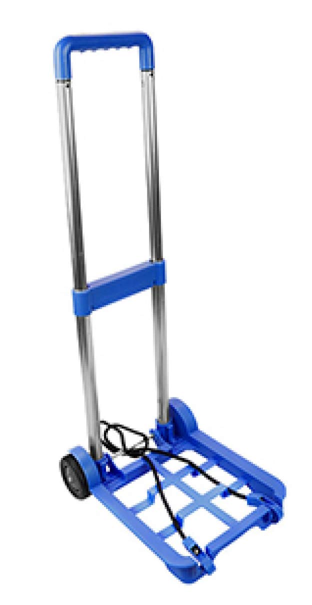 Collapsible Luggage Trolley Festival Camping Bag Suitcase Carrier (Blue)