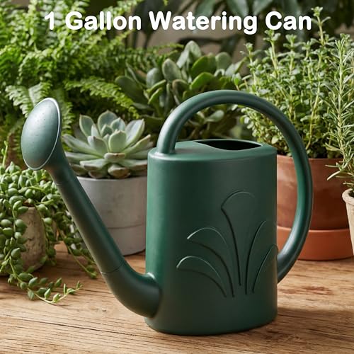1 Gallon Watering Can Outdoor, Watering Can for Indoor & Outdoor Plants, Flower with Detachable Sprinkler Head - Image 3