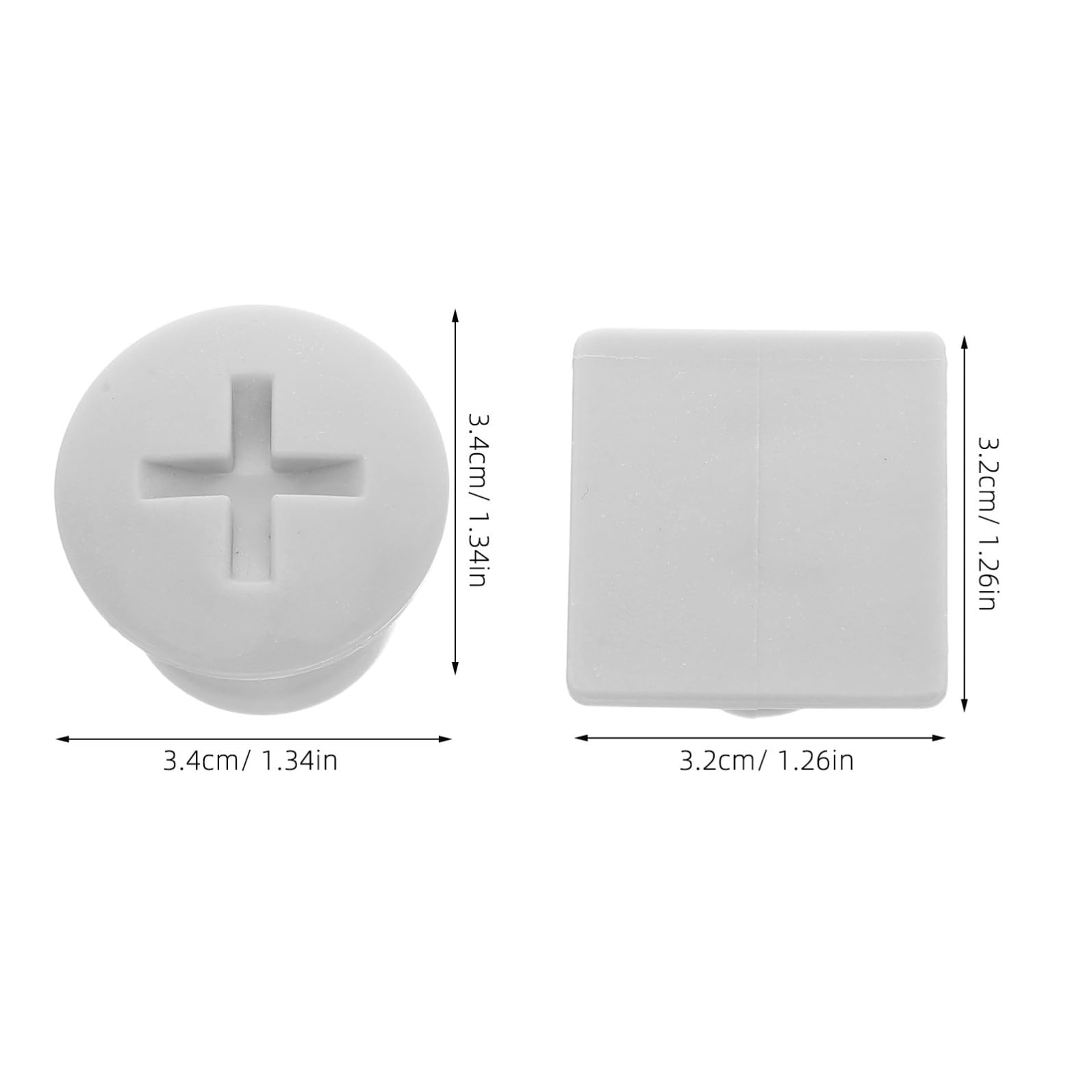 Holibanna Accessori per Scivolo 4 Set Tappi Vite in Plastica Quadrati e Rotondi per Installazione Facile su Scivoli da Gioco per Casa e Area Giochi