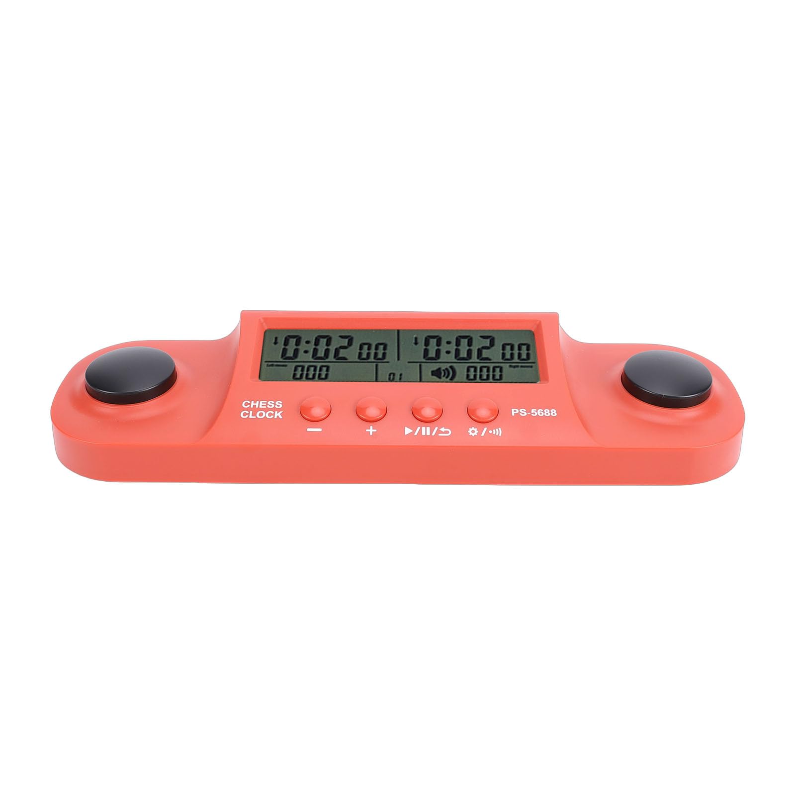 EMUKOEP Orologio da Scacchi con Display HD, Timer per Scacchi Internazionali, Cinesi, Portatile Ed Elegante, a Prova di Impatto (Rossa)
