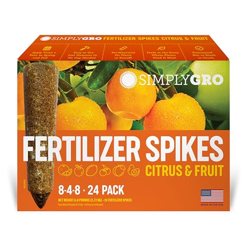Fertilizer Spikes for Citrus &amp; Fruit Trees &amp; Shrubs (24 Spikes - 6.0 Lbs)