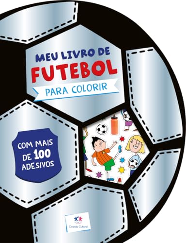 Meu livro de futebol para colorir com adesivos