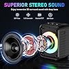 JYX Karaoke Machine with 2 Wireless Microphones, Portable Bluetooth Speaker with PA System for Adults, Disco LED Light, Supports USB/SD Card/TWS/AUX/Echo Adjustment/REC for Party, Birthday, Home #1
