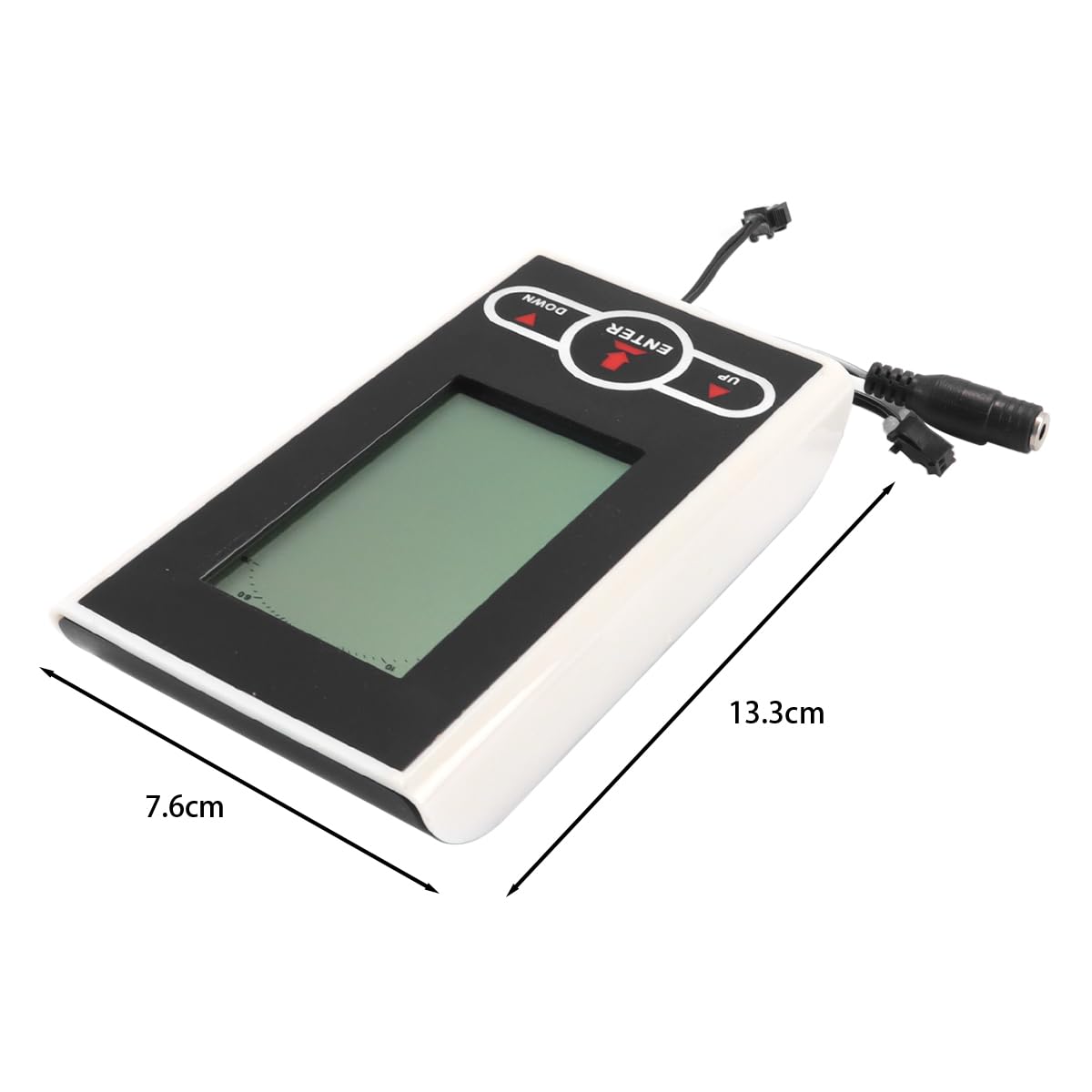 Ticha Computer da bici LCD con tachimetro e contachilometri per ciclismo indoor, attrezzatura per fitness e allenamento, con cardiofrequenzimetro, colore bianco