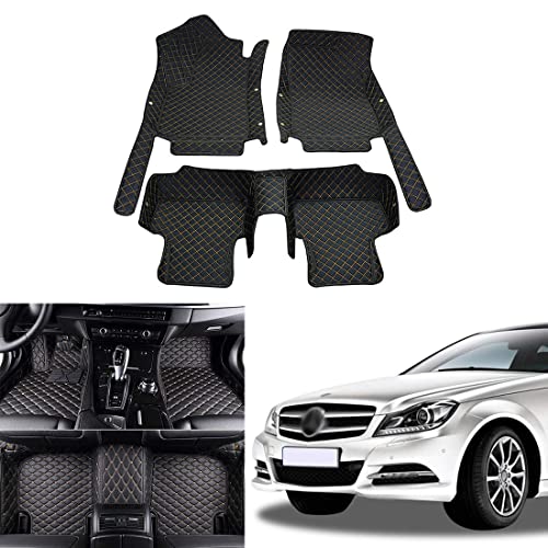 OREALTECH Fußmatte Auto für Mercedes-Benz Klasse C W204 W205 C204 CL203 S204 2008-2013 Allwetter...