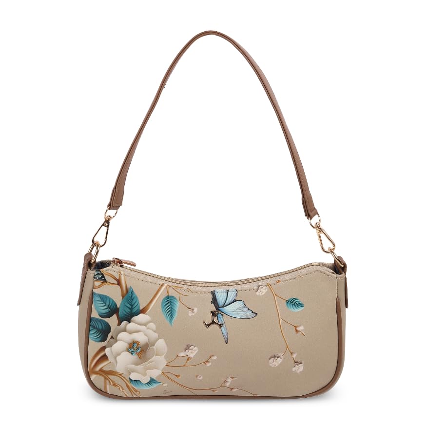 Image of Mochi Women Stylish Faux Leather Floral Shoulder Bag