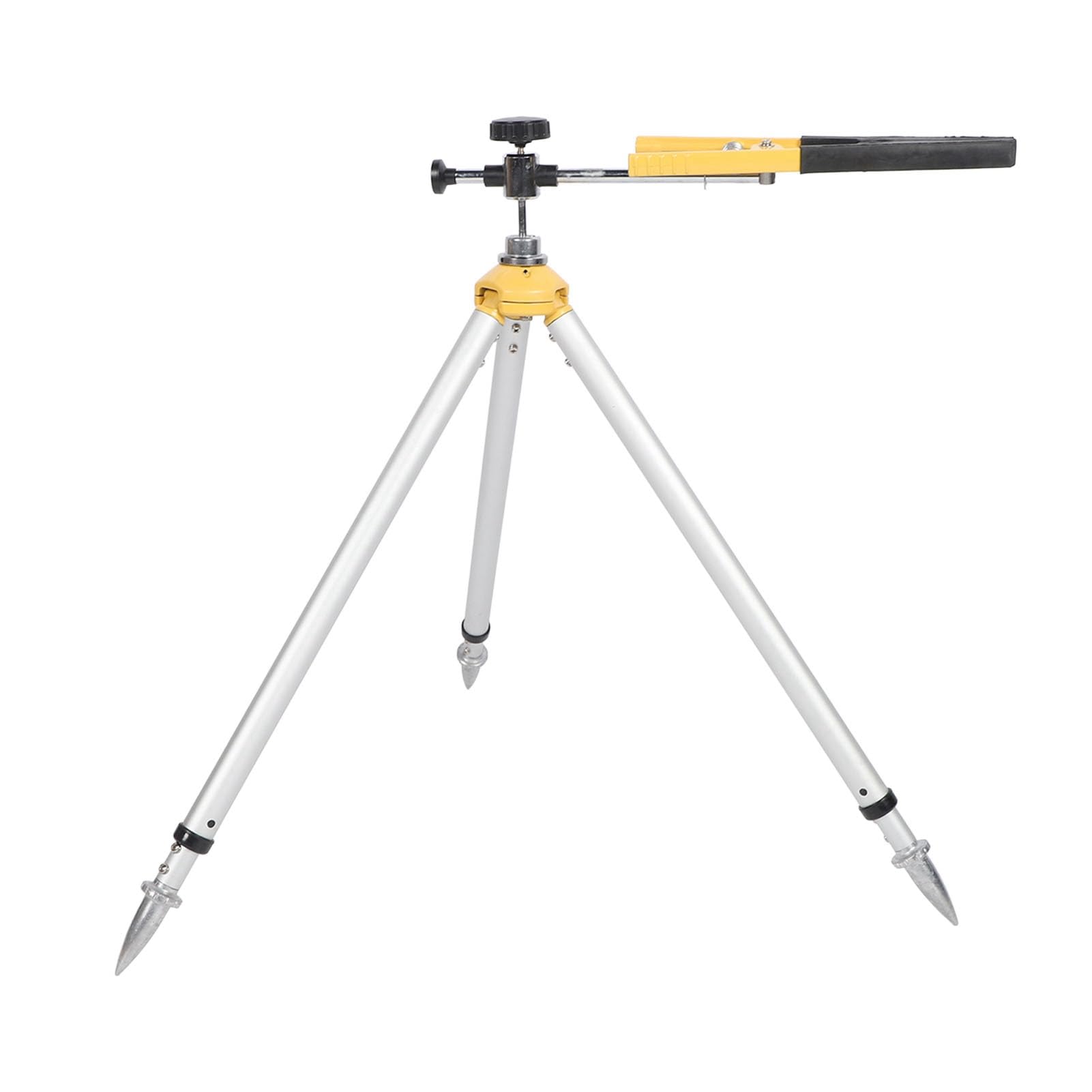 Zerodis Equipo de Medición de Niveles Trípode Aleación de Aluminio Ajustable 62-88 Cm Mini Torre Soporte de Regla para Topografía Construcción Poste de Prisma Retráctil