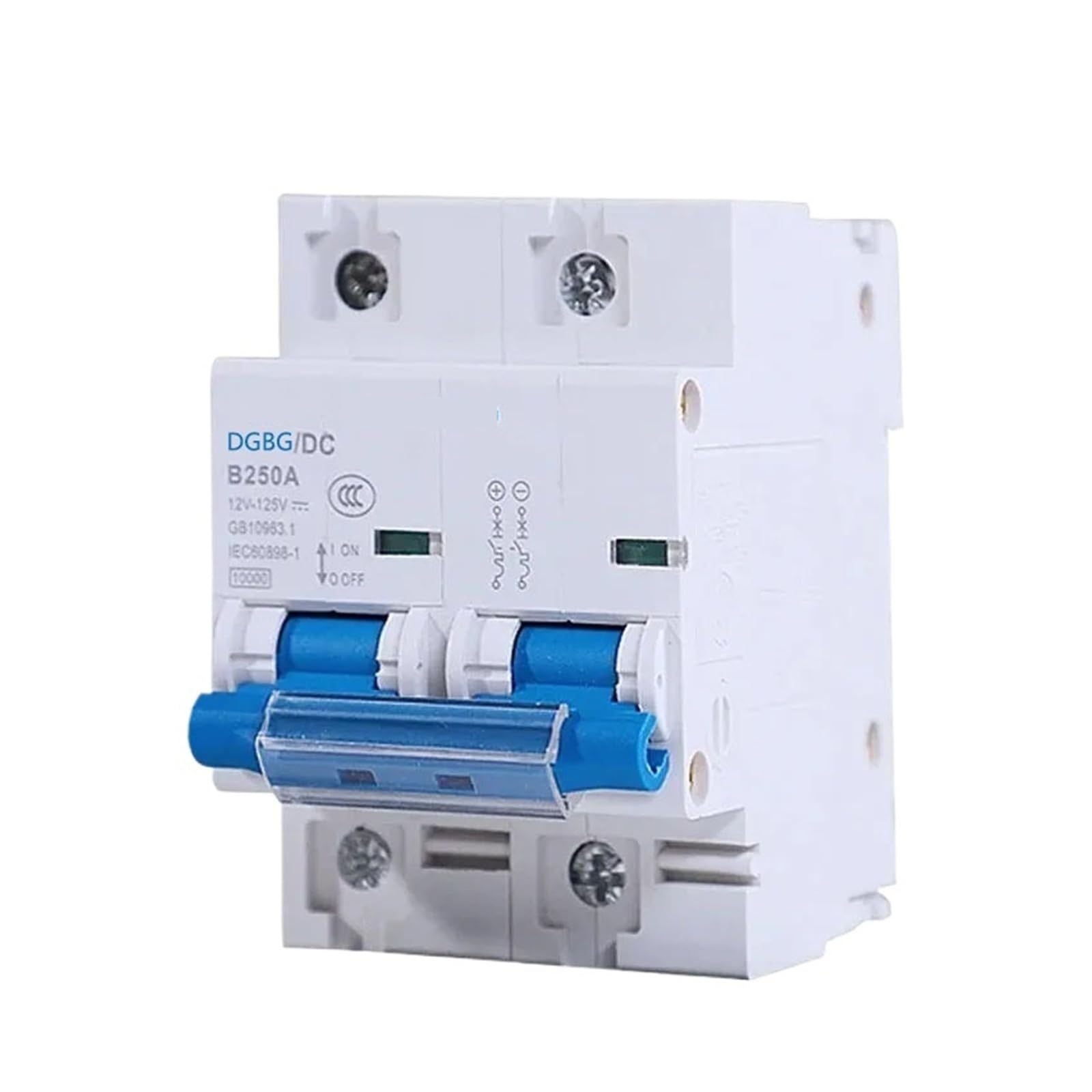 Disyuntor solar 150A de dos polos e interruptor de protección contra cortocircuitos en paneles de 48V 4