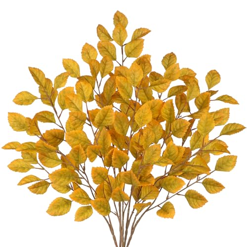 Feuilles d'orme d'automne artificielles et branches de 80 cm pour vase - 2