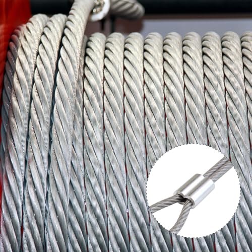 Cables de acero inoxidable Zerodeko de 320 piezas con manguitos de aluminio 5