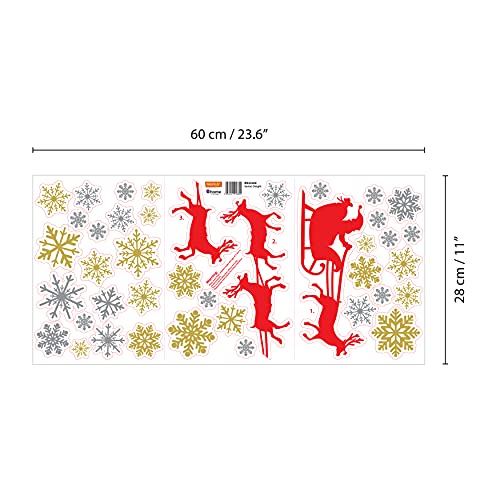 Vinilos Decorativos Navidad Santa's Sleigh 60x30 cm miniatura 5
