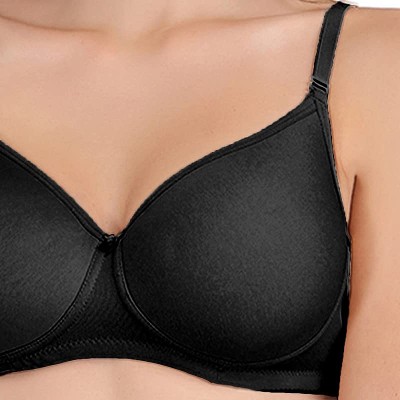 Image of Groversons Paris Beauty Women's Padded, Non-Wired, Seamless T-Shirt Bra (BR190)