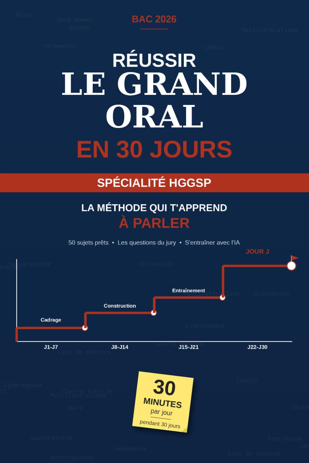 Réussir le Grand Oral en 30 jours: Spécialité HGGSP — Méthode jour par jour, 50 sujets et entraînement avec l'IA (La Méthode 30 Jours)