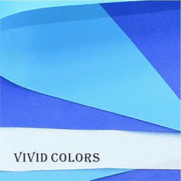 Image of Blue Pennant Banner Garland Bunting Triangle Flag Decorations for Wedding Birthday Baby Shower Graduation Grand Opening 60Pcs