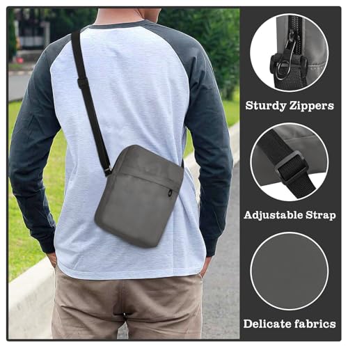 MCHIVER Small Messenger Bag Crossbody Bag for Men Women Sling Shoulder Bags for Outdoor Travel Work4