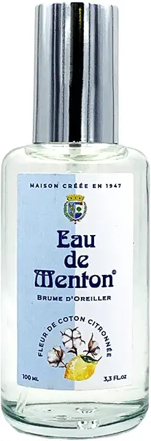 Brume d'oreiller artisanale Fleur de Coton Citronnée - Eau de Menton