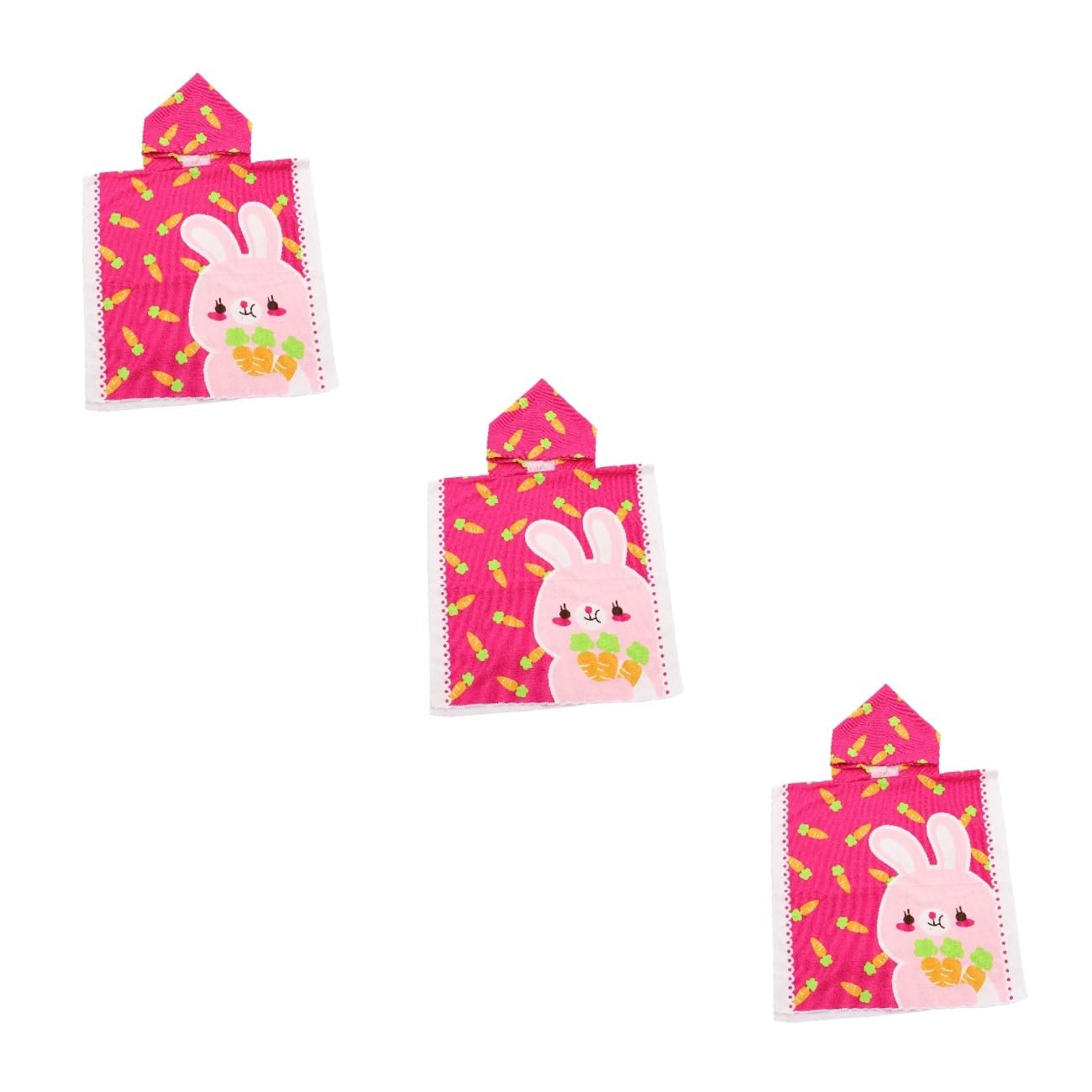 Cabilock 3 Pièces Peignoir pour Enfants Cape Serviette Peignoir De Bain Piscine Cape De Bain À Capuche Peignoirs De Bain pour De Toilette Peignoir À Capuche Fibre