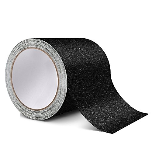 Rutschfeste Traktion Tape  Beste Grip, Reibung, Schleifmittel selbstklebend für Treppen, Sicherheit, Stufen, innen-, 4 inch X 15 Fuß- Schwarz