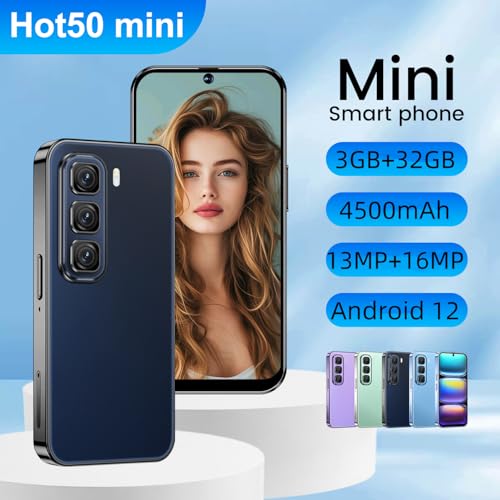 mini Smartphone for Kids, 4.0 Inch HD Screen, 16GB ROM (Expansion up to128GB), 2600mAh Large Battery, Face Recognition Android 10.0 Mobile Phone (Hote50mini - Black) - Image 3