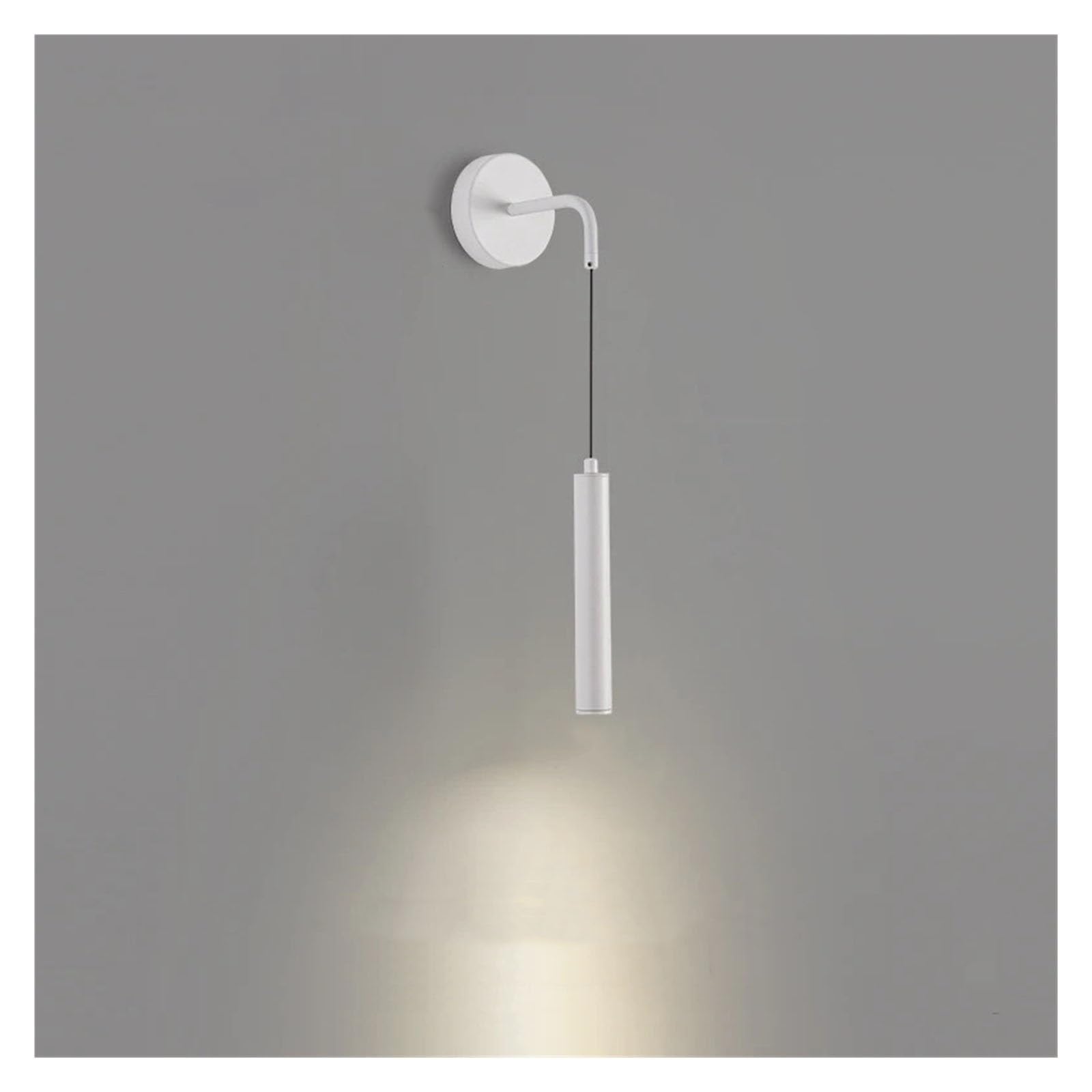KUNYOS Modern Wall Lamp LED Light Simplicity Spotlights Sconces Indoor Lighting Room Decor for Bedroom Living Bedside(Warm White (2700-3500K),White)