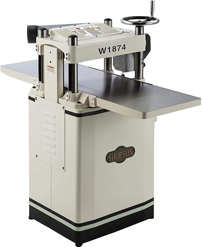 Shop Fox W1874-15'' 3 HP - Cepilladora de mesa fija con cabezal de corte helicoidal