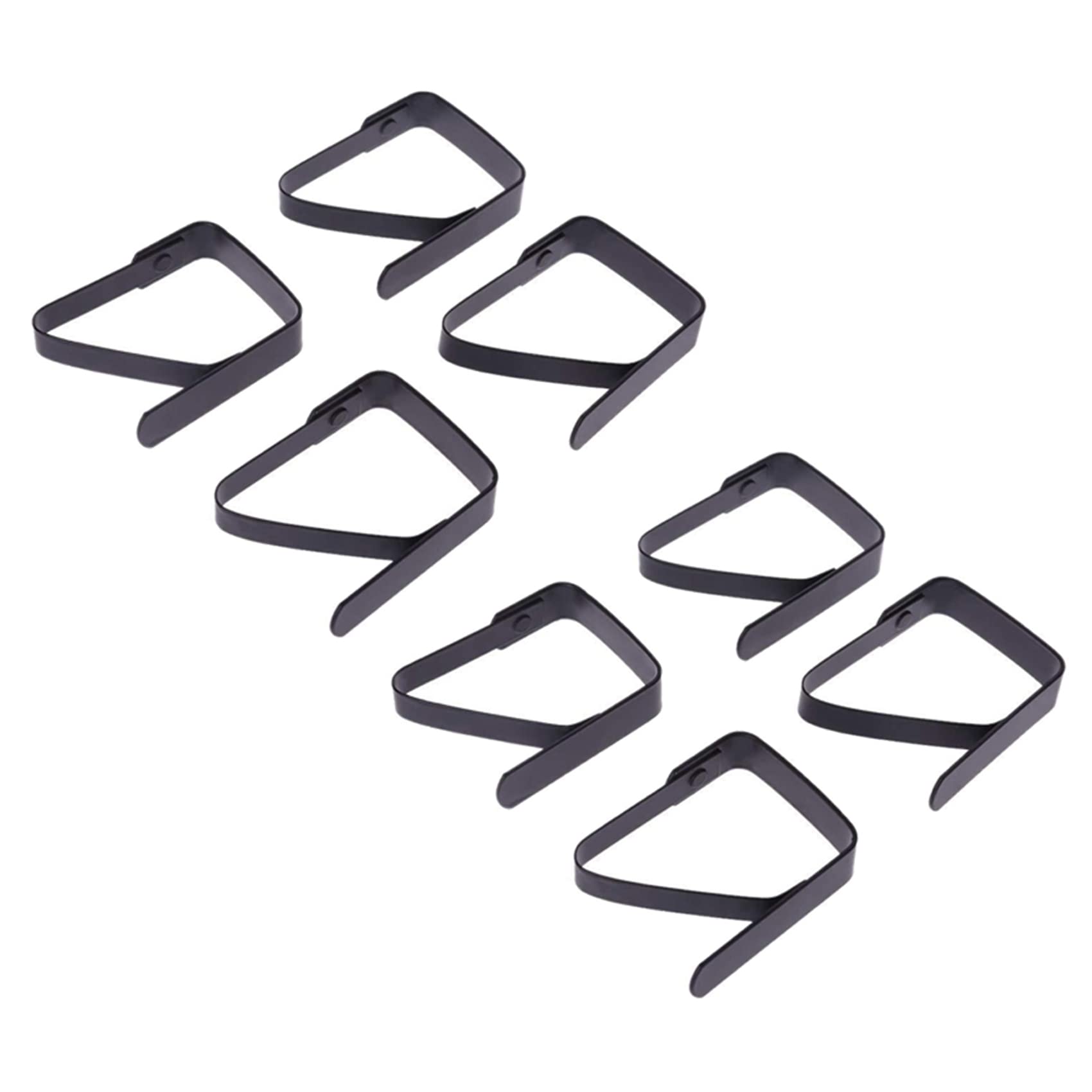 Hndhbfgrt 8 Pcs Black Black Tablecloth Clip Tablecloth Fixing Clip 5X4cm Tablecloth Clip for Buffet Banquet/Barbecue/Garden Party