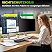 ruord Sichtschutzfolie für 28 Zoll 16:9 (62.1x34.2cm) Monitor - Blaulichtfilter & Blendschutz, Abnehmbar Blickschutzfolie | PC Blickschutzfilter für Büro